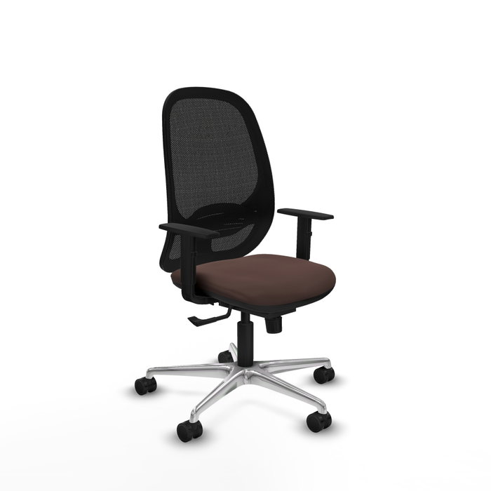 PIQUERAS Y CRESPO Silla de oficina Cilanco con mecanismo Sincro, Marrón oscuro y Negro PIQUERAS Y CRESPO Silla de oficina Cilanco con mecanismo Sincro, Marrón oscuro y Negro