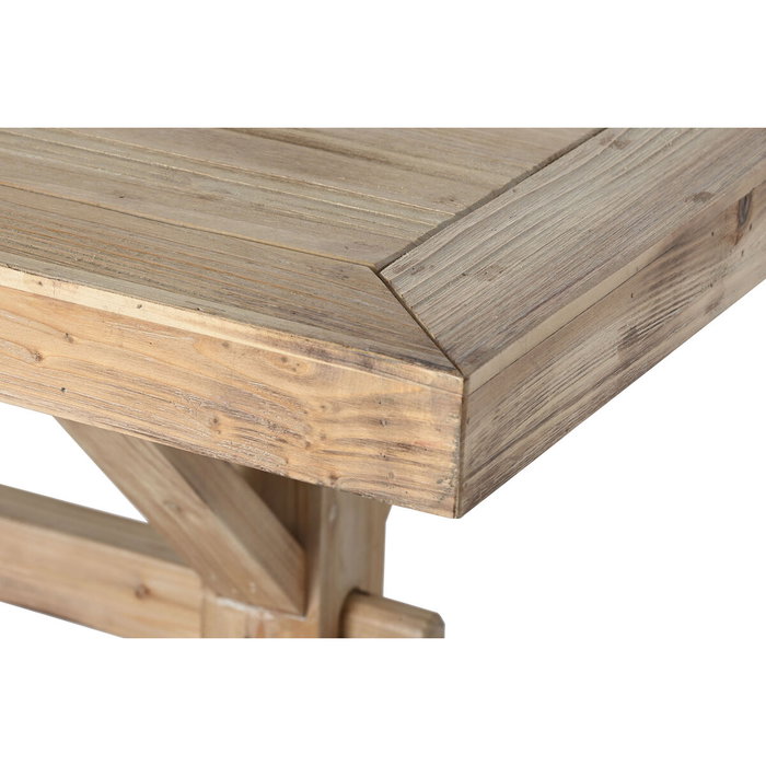 DKD Home Decor Mesa de Comedor Abeto y MDF Natural 200x100x80