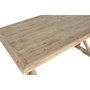 DKD Home Decor Mesa de Comedor Abeto y MDF Natural 200x100x80