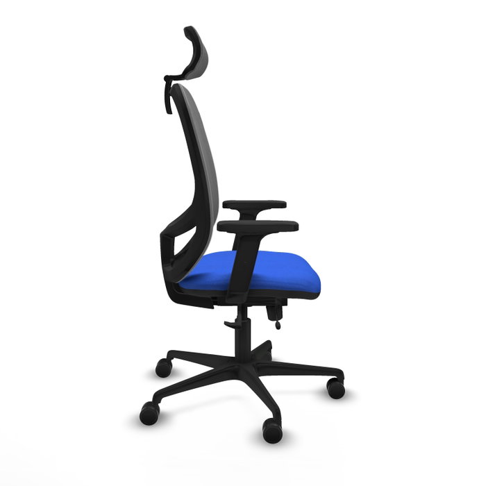 PIQUERAS Y CRESPO Silla de oficina Cilanco Azul/Gris con mecanismo Sincro/Traslack
