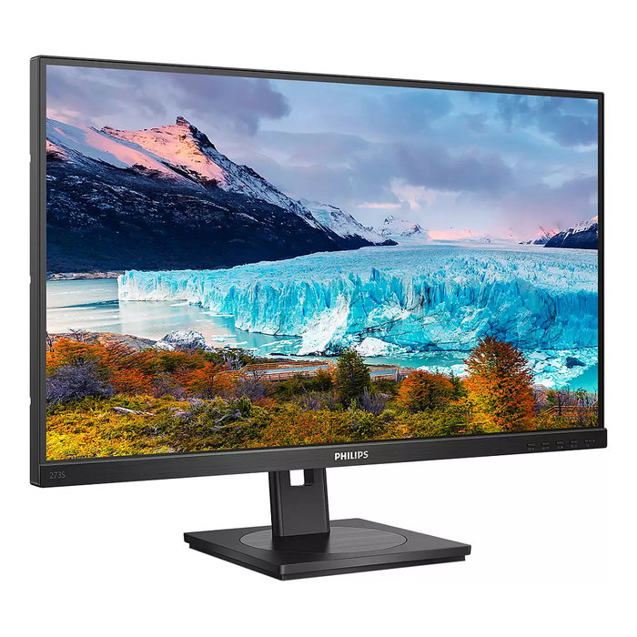 Philips 273S1/00 Monitor de 27 Pulgadas Full HD IPS 75 Hz, con USB-C (65W), HDMI, DisplayPort, Flicker-Free y LowBlue, Negro