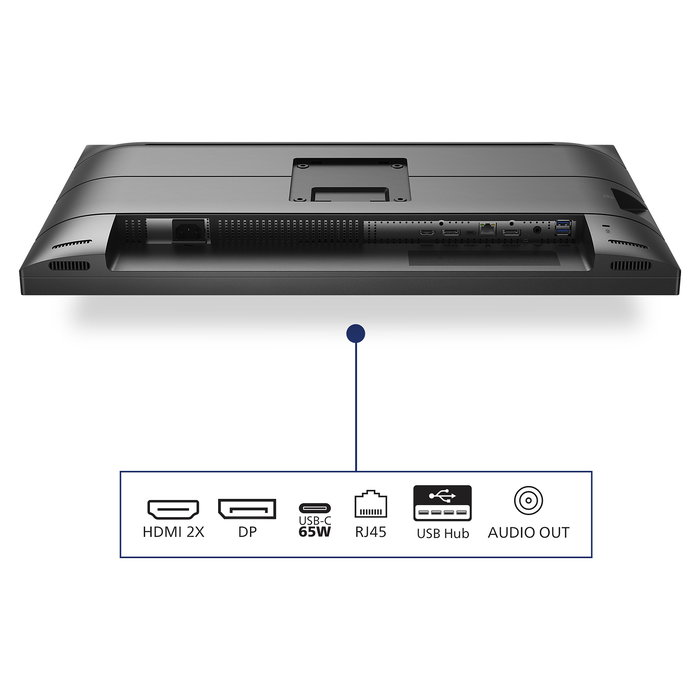 Philips 273S1/00 Monitor de 27 Pulgadas Full HD IPS 75 Hz, con USB-C (65W), HDMI, DisplayPort, Flicker-Free y LowBlue, Negro