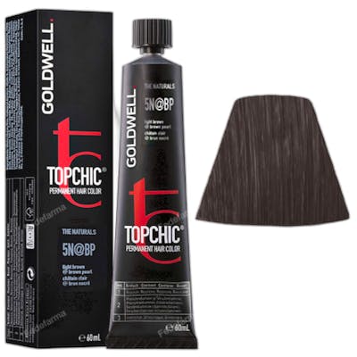 Goldwell TOPCHIC Tinte permanente para el cabello 5N@BP Light Brown 60 ml