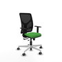 PIQUERAS Y CRESPO Silla de oficina Motilla con mecanismo Sincro/Traslack, Verde y Negro