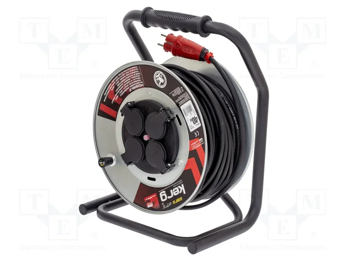 KERG Prolongador de Alimentación H05RR-F 3G1,5mm2 40m Negro KERG Prolongador de Alimentación H05RR-F 3G1,5mm2 40m Negro