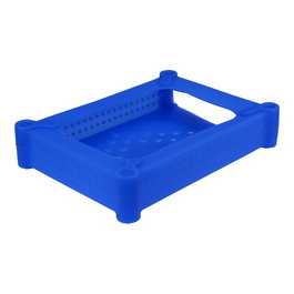 Inter-Tech Funda protectora de silicona para HDD de 3,5 pulg, azul