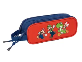 Safta Estuche portatodo doble Super Mario Mamma Mia