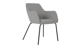 DKD Home Decor Silla Scandi Gris 60.5 x 78 x 59.5 cm