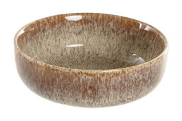 DKD Home Decor Cuencos de Gres Esmaltado Beige HORECA BROWN (6 piezas)