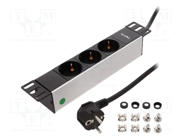 LOGILINK PDU3B01 Regleta de alimentación 3 tomas negro LOGILINK PDU3B01 Regleta de alimentación 3 tomas negro