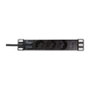 LogiLink Regleta de 10 pulgadas con 3 conexiones