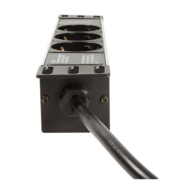 LogiLink Regleta de 10 pulgadas con 3 conexiones