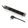 LogiLink Regleta de 10 pulgadas con 3 conexiones