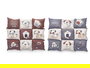 Mascow Cuna para Mascota Rectangular, Animales Surtidos, Color Estampado, 55x45 cm (Set de 8)