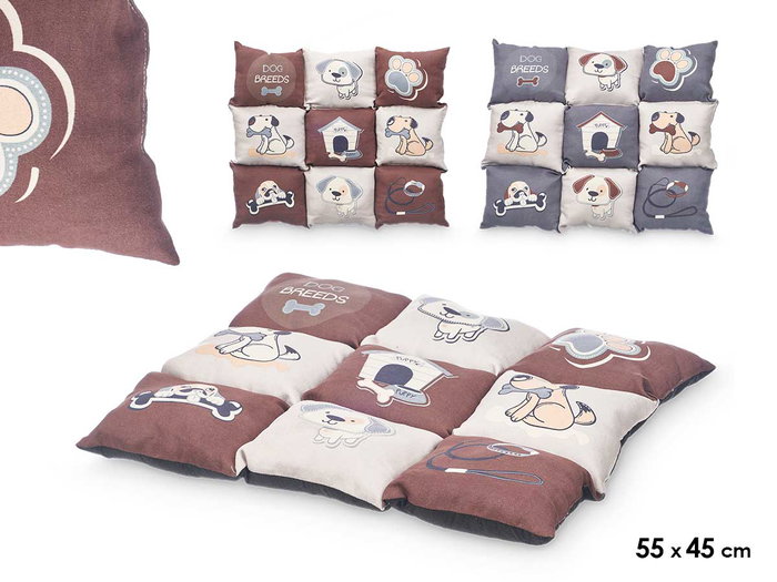 Mascow Cuna para Mascota Rectangular, Animales Surtidos, Color Estampado, 55x45 cm (Set de 8) Mascow Cuna para Mascota Rectangular, Animales Surtidos, Color Estampado, 55x45 cm (Set de 8)
