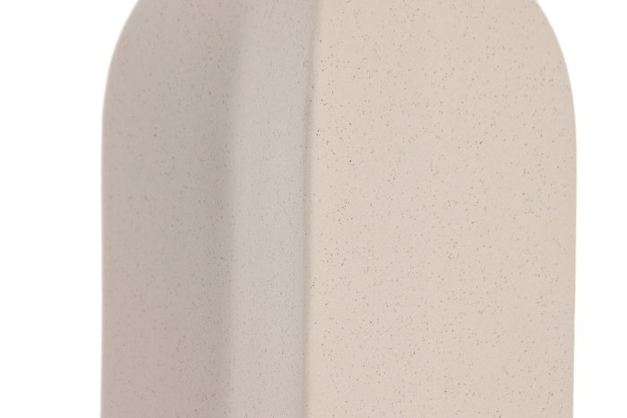 DKD Home Decor Jarrón de Gres Blanco Rugoso 13x13x28 cm