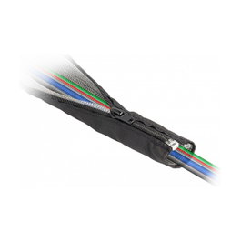 DeLOCK Funda trenzada de protección EMI con cremallera 1 m x 16 mm negro
