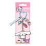 THE CARAT SHOP Llavero Hello Kitty con colgantes Cinnamoroll