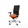 PIQUERAS Y CRESPO Silla de oficina Horna con mecanismo Sincro, Naranja y Negro