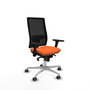 PIQUERAS Y CRESPO Silla de oficina Horna con mecanismo Sincro, Naranja y Negro