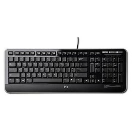 HP Teclado USB QWERTY Negro