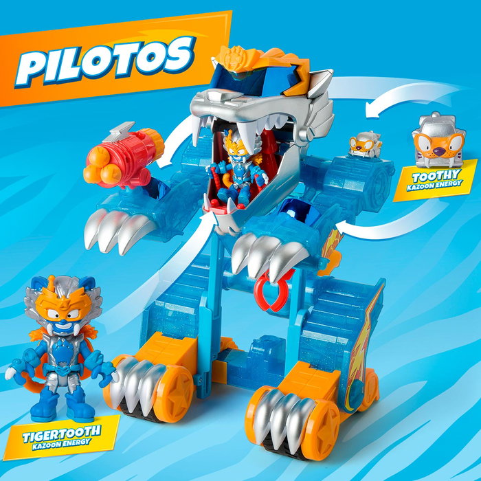 SUPERTHINGS Wild Tigerbot Kazoom Energy con Wild Kid y Wild SuperThing SUPERTHINGS Wild Tigerbot Kazoom Energy con Wild Kid y Wild SuperThing