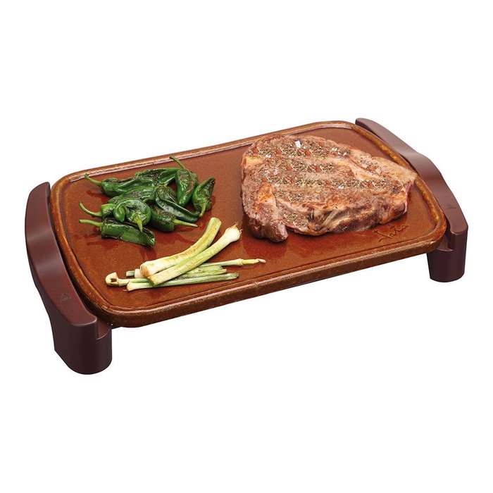 Jata Hogar Plancha de Asar Terracota 1600W 460x280mm con Termostato Regulable y Asas Frías Jata Hogar Plancha de Asar Terracota 1600W 460x280mm con Termostato Regulable y Asas Frías