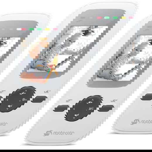 Motorola VM481 - Vigilabebés (Baby Monitor) con Pantalla de 2 Pulgadas - Color Blanco