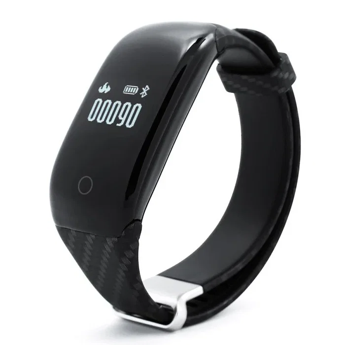 Storex Pulsera de Actividad SB-17 Negro con Monitor Cardíaco, Podómetro, OLED 1.68 cm, IP67 Impermeable, Bluetooth, Unisex