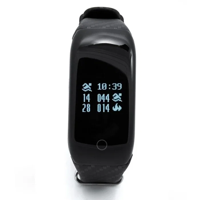 Storex Pulsera de Actividad SB-17 Negro con Monitor Cardíaco, Podómetro, OLED 1.68 cm, IP67 Impermeable, Bluetooth, Unisex