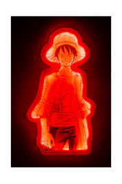 Madcow Entertainment Lámpara de Neón LED Luffy One Piece 30cm Decoración Pared