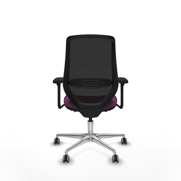PIQUERAS Y CRESPO Silla de oficina Mardos con mecanismo Sincro/Traslack, Morado y Negro