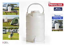 Privilege Tanque de Agua con Grifo 20L (Pack de 2)