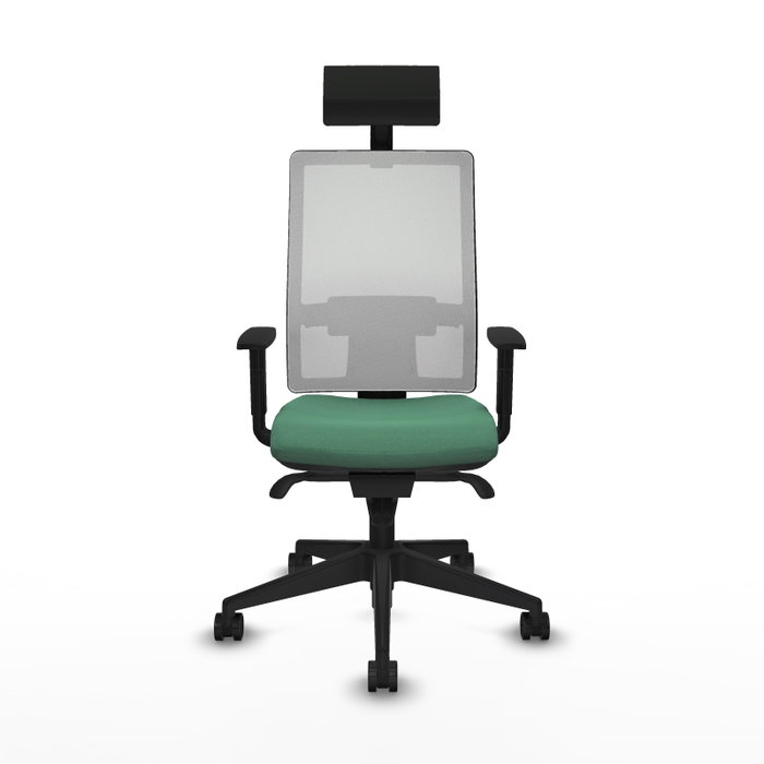 PIQUERAS Y CRESPO Silla de oficina Horna con mecanismo Sincro Verde esmeralda y Blanco PIQUERAS Y CRESPO Silla de oficina Horna con mecanismo Sincro Verde esmeralda y Blanco