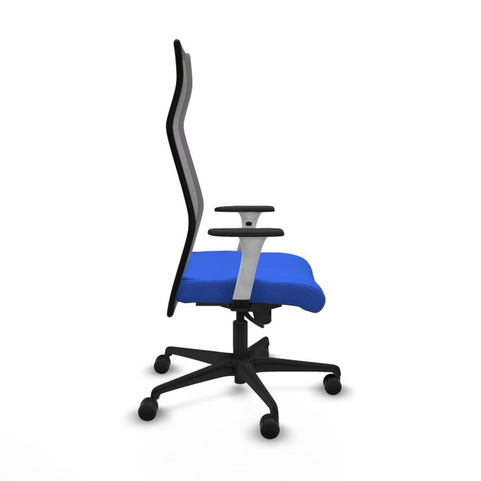 PIQUERAS Y CRESPO Sillón Albacete con mecanismo Sincro, Azul y Negro