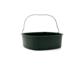 Quid Molde Cuadrado Terrae 20x20x7,6 cm (12 Unidades) Verde en Acero Carbono