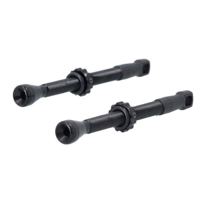 XLC PU-X17 Juego de válvulas Tubeless 45 mm Negro XLC PU-X17 Juego de válvulas Tubeless 45 mm Negro