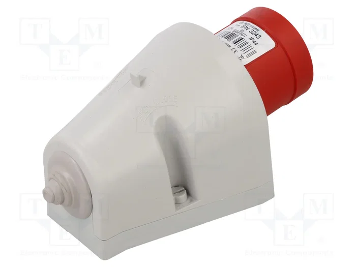 SEZ DK Conector de alimentación AC trifásica Macho 32A 400V 4 Pines