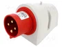 SEZ DK Conector de alimentación AC trifásica Macho 32A 400V 4 Pines
