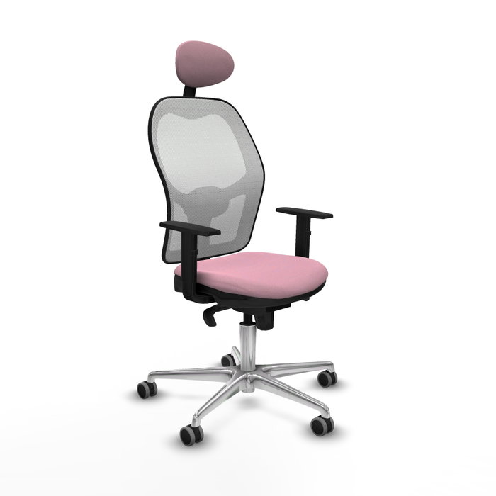 PIQUERAS Y CRESPO Silla de oficina Jorquera Rosa y Blanco PIQUERAS Y CRESPO Silla de oficina Jorquera Rosa y Blanco