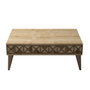Hanah Home Mesa de Centro Line - Oak, Diseño Argyle Moderno, Roble, 90x60x34.6cm