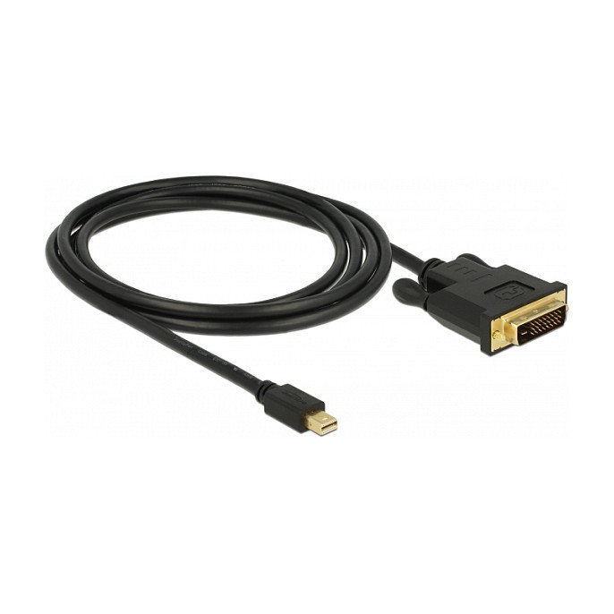 DeLOCK Cable 83989 Mini DisplayPort 1.1 a DVI-D 24+1 Macho 2 m, 1920x1200, Negro DeLOCK Cable 83989 Mini DisplayPort 1.1 a DVI-D 24+1 Macho 2 m, 1920x1200, Negro