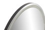 DKD Home Decor Espejo LED Metal 80x80 Táctil Negro