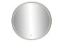 DKD Home Decor Espejo LED Metal 80x80 Táctil Negro