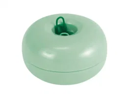 Imaginovo Portaclips Imantado Circular para Escritorio, 40x70x70 mm, Incluye 150 Clips de 28 mm, Color Verde, Plástico, Organización Oficina o Escuela