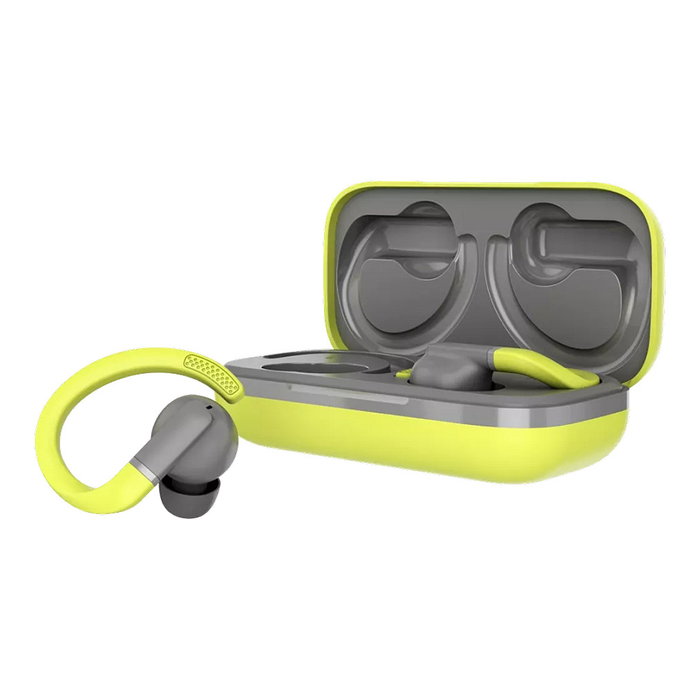 Canyon OnRun 11 Sport Auriculares Inalámbricos True Wireless Color Verde, Gris y Amarillo para Deporte y Uso Diario