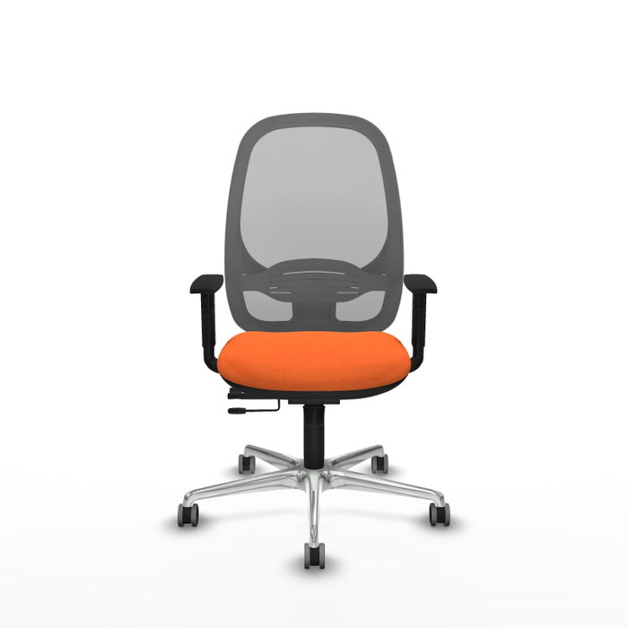 PIQUERAS Y CRESPO Silla de oficina Cilanco Naranja y Gris PIQUERAS Y CRESPO Silla de oficina Cilanco Naranja y Gris