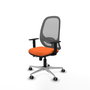 PIQUERAS Y CRESPO Silla de oficina Cilanco Naranja y Gris