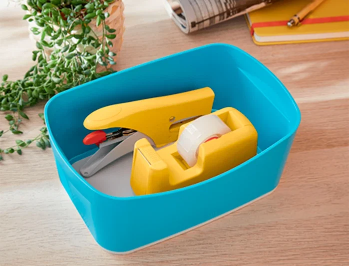 LEITZ Portarrollos Cosy Amarillo con Cinta de 33 m