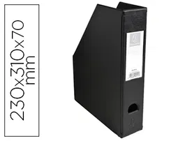 Exacompta Revistero PVC Lomo 70 mm Negro 230x310x70 mm